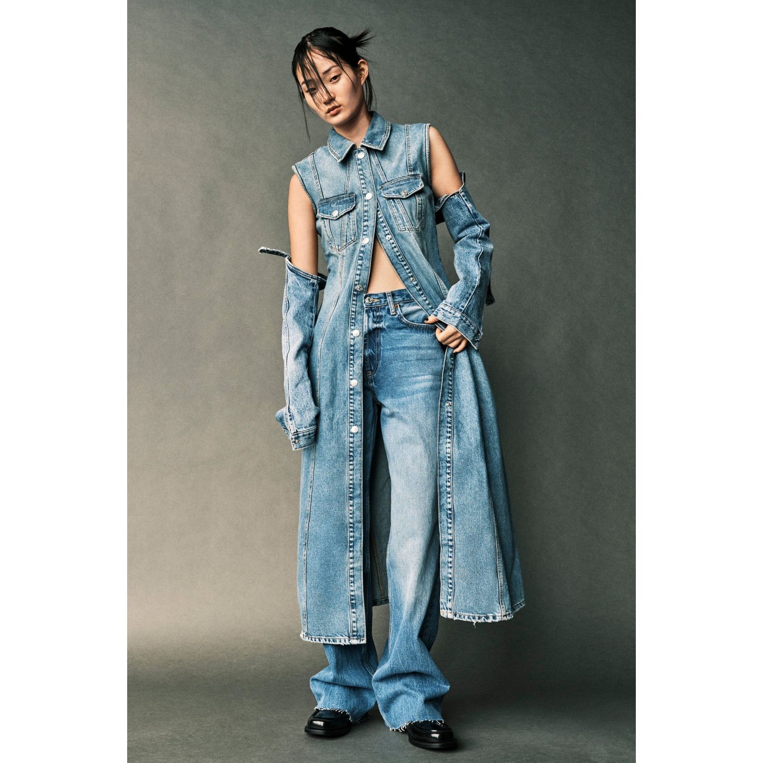 

TRF DENIM DRESS
