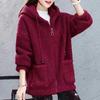 New Arrivals: Faux Fur Coat for Women, Autumn Winter Loose Korean Style Zipper Open Cardigan for Plus Size Ladies