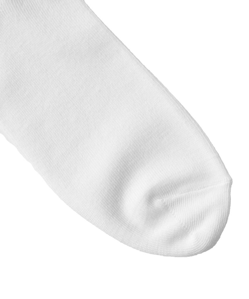 WEGO Short Classic Style for Everyday or As a Sizes White with Ribbon Women's Socks, Wear, School, Gift, 23-25cm,
