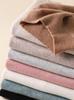 2023 Autumn-Winter Women's Slim-Fit Knit Sweater: Loose Outerwear, Half-High Neck, Thick Inner Layer.