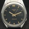 USED VINTAGE SEIKO 5 AUTOMATIC JAPAN MENS DAY/DATE BLACK WATCH 608g-a316347-9 SKU608g-a316347