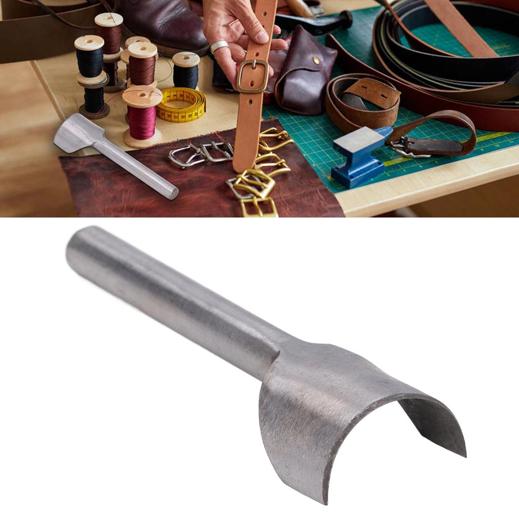 Half Round Cutter Punch Tool Steel Arc Shaped Belt End Punches for Leather Craft Handwork