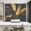 Modern Wallpaper for Living Room Plant Flowers Leaves Wallpaper TV Sofa Background Wall Papers Home Decor Mural