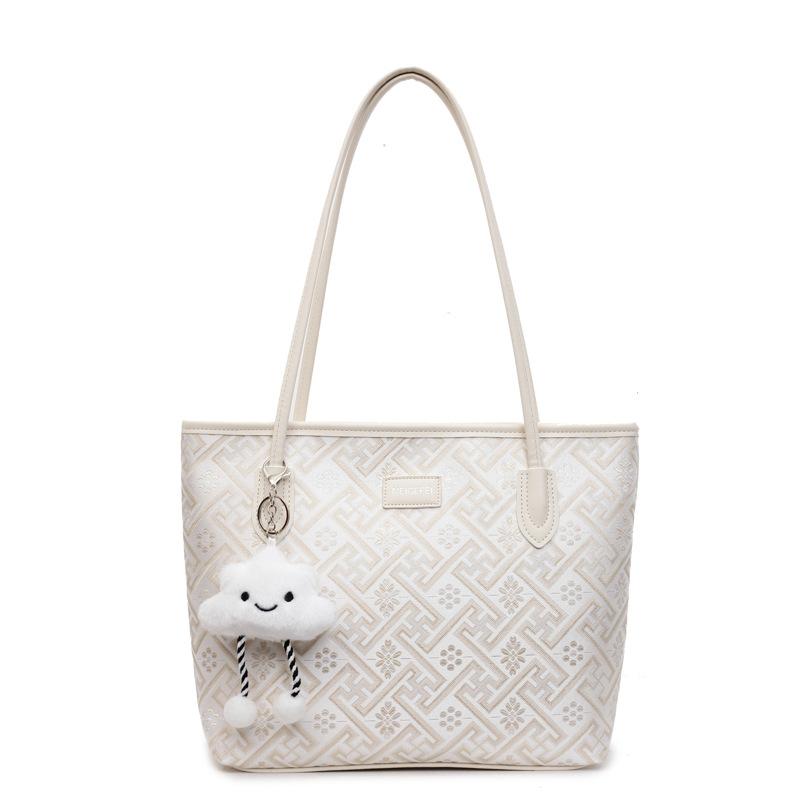 New fashionable large-capacity portable tote bag women's new sweet and exquisite commuter shoulder armpit bag