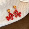 Lovely Delicate Drip Oil Hollow Pony Earrings Year Of The Horse Sweet Simple Earrings New Year Jewelry Accessories Gifts