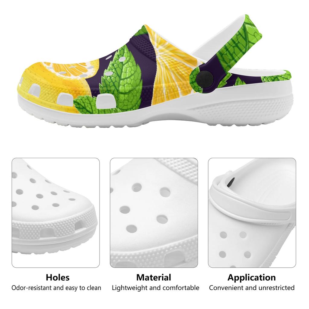 Cartoon Printed EVA Clogs Men Women Comfortable Breathable Slip On Summer Sandals Casual Shoes Soft Footwear Leisure Wear