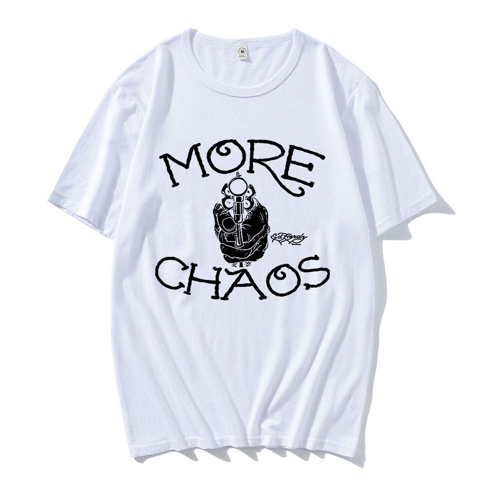 2025 New Album More Chaos T-shirt Rapper Ken Carson Graphic Tshirts Summer Short Sleeve Male T Shirt Unisex Streetwear Soft Tees M