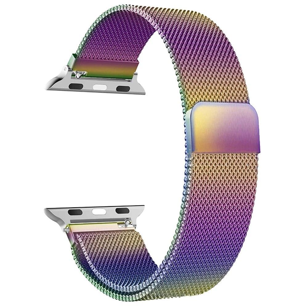 Milanese Loop Band for Apple Watch Strap Ultra 49mm 45mm 44mm 41mm 40mm Metal Wristband Bracelet Iwatch Series 3 4 5 6 7 8 9 SE