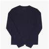 Acne Studios Face Logo Patch Unisex Long Sleeve Tee Cl0311 Navy Blue  885 