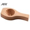 Kitchen Gadgets for Dumplings Wooden Bun Mold with Handle, Manual Press Baozi Maker Mold, Easy Pierogi DIY Ravioli Pastry Presser Flower Edges Stuffed