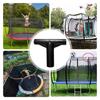 5Pcs T Shaped Pipe Sleeve Trampoline Enclosure Poles End Caps Protective Tube Trampoline T Joint Part Easy to Use