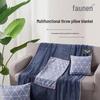 Faunen Multi-functional Plush Throw Pillow Blanket