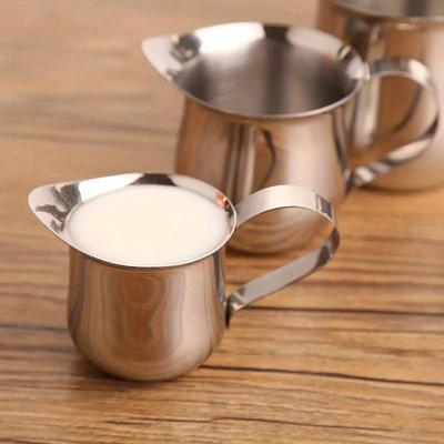 Kaffee Milch Aufschäumen Krug Tasse Edelstahl Espresso Creamer Krüge Unzen Messbecher mit Ausgießer Coffeeware