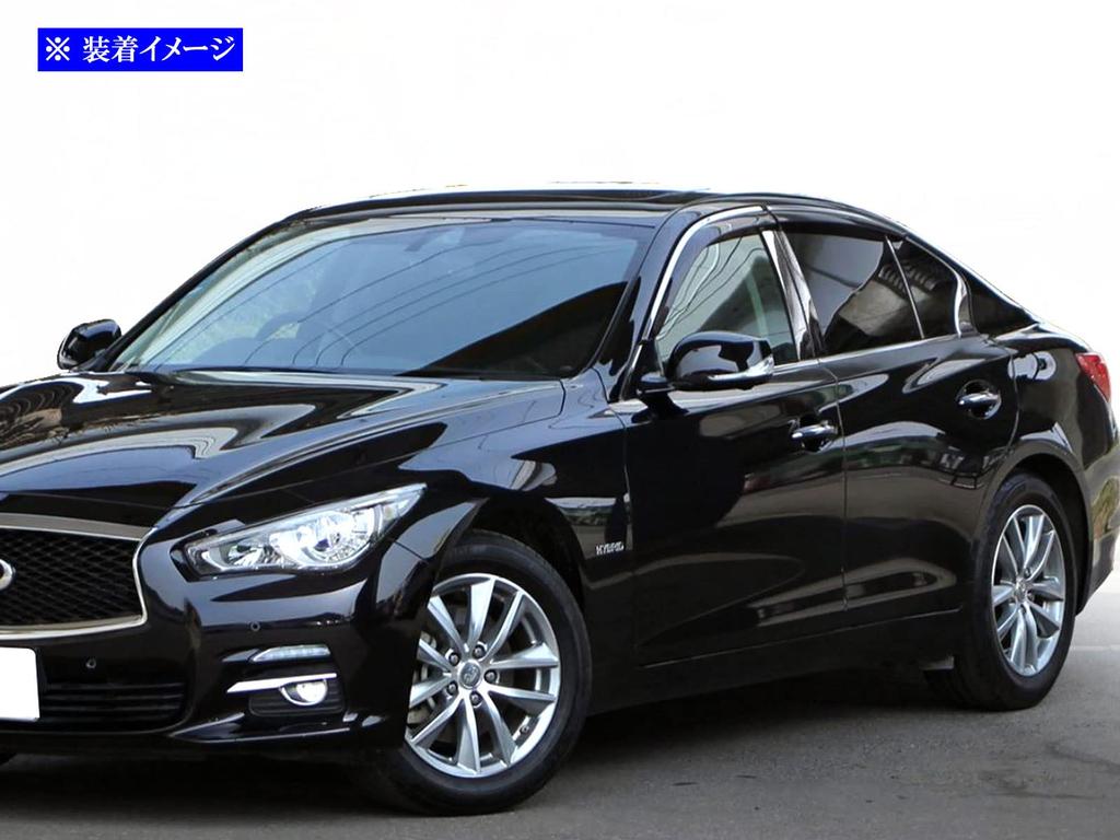 BRIGHTZ Finish Stainless Steel Pillar Panels with Visor for Skyline V37 Compatible with and ZV37 Ultra-Mirror (6-Piece Set) [PIL-SIL-440] RV37, HV37,