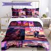 3-teiliges Bettbezug-Set (1 * Bettbezug + 2 * Kissenbezug, ohne Kern), Grand Theft Auto VI Druck Weiches Ganzjahres-Bettwäscheset, Heim-Schlafzimmer-Dekoration Geschenk