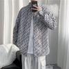 Herren Retro Gestreiftes Frühlings Langarmhemd, Hong Kong Stil Innenjacke