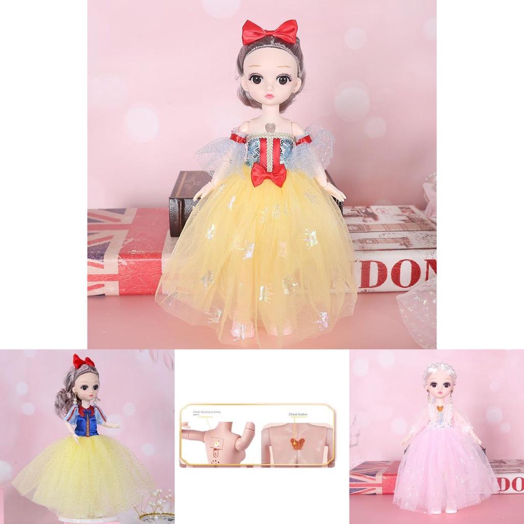 Fashionable 11.8in Elsa Snow White Princess Singing Doll For Girls With 31 Built-in Music Accessories