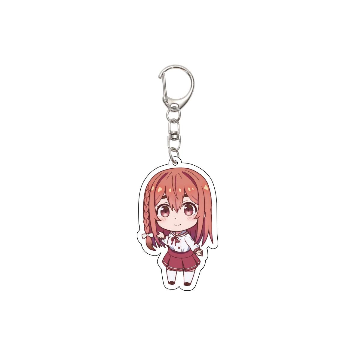 

55MM Anime Rent a Girlfriend Keychain Asami Nanami/Sakurasawa Sumi Key Chain Acrylic Model Plate Christmas Gifts 55mm