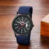 Military Watch with Nylon Luminous Analog Simple and Stylish Quartz Fashion Accessory Perfect Gift for and Day Men's Strap, Waterproof, Display,