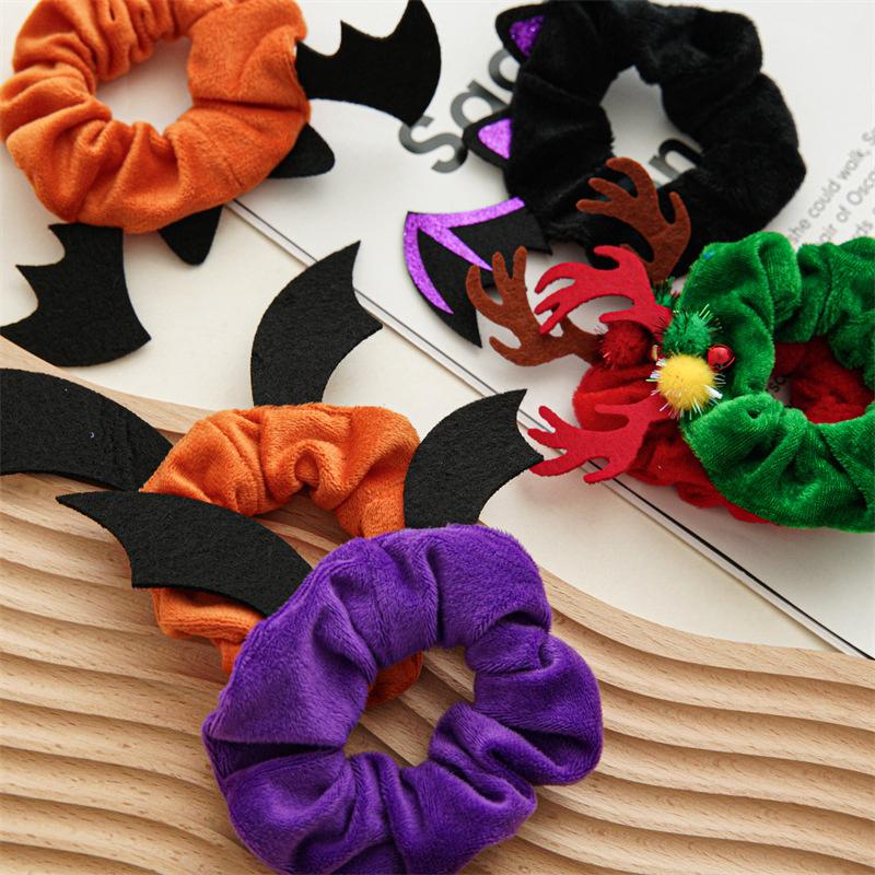 Halloween Kopfschmuck Halloween Dekorationen Haarschmuck Kindergeschenk Haargummis Weich Mehrfarbig