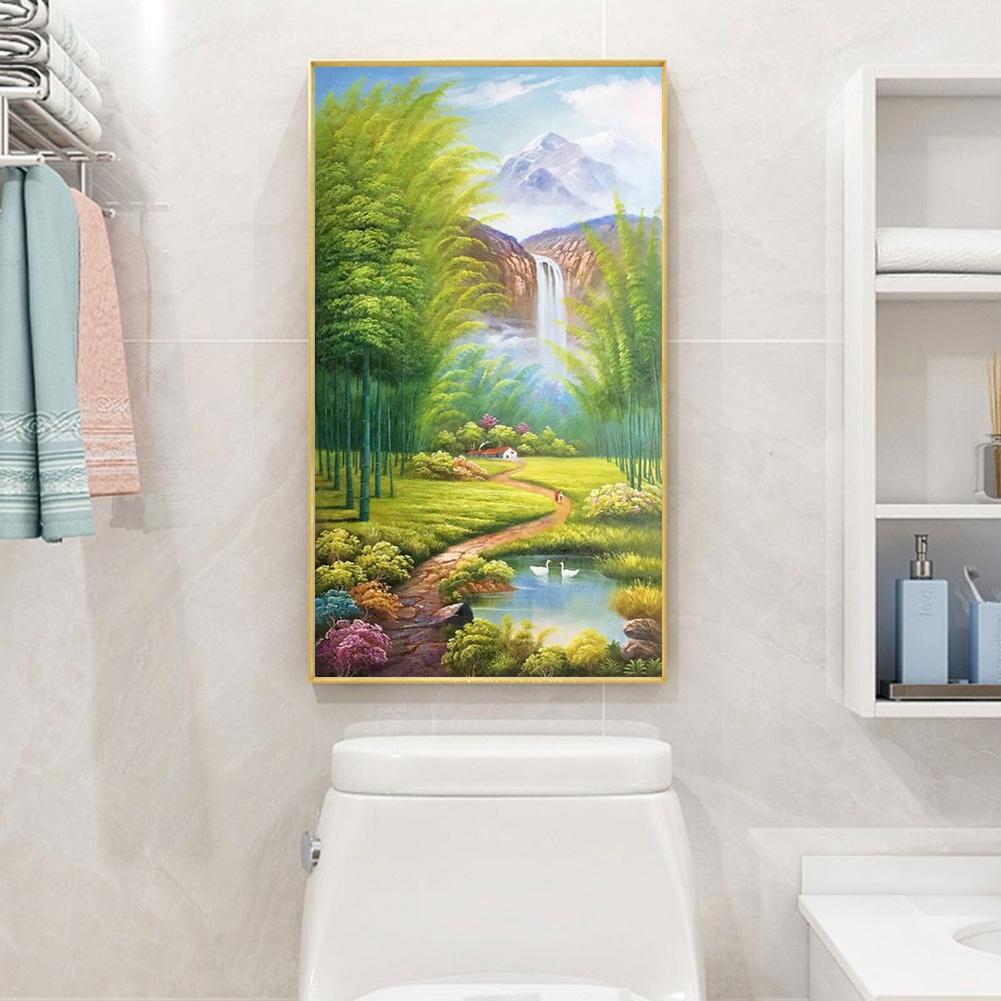 Mountain Flowing Water Creek 5D DIY Diamond Painting Kits Full Square Drill Art