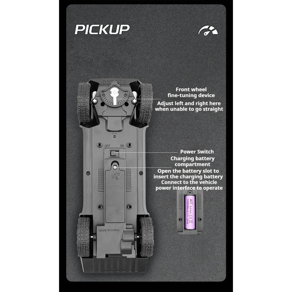 1/24 Tesla Cybertruck RC Car Off Road SUV Pickup Truck Alloy Die Cast Model Car Remote Control Car Gifts Competition Car Boys Toy Kids