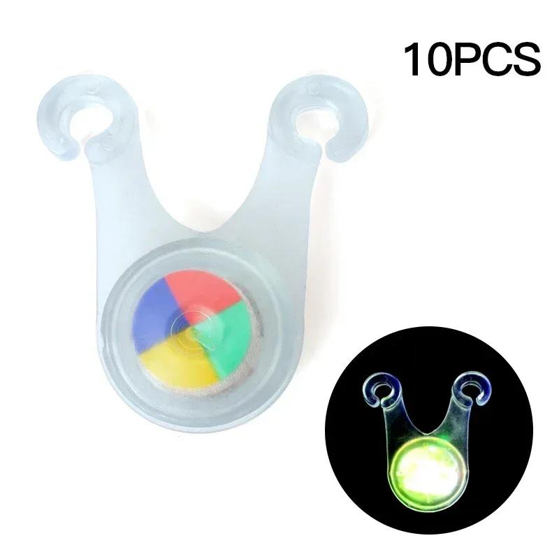 10pcs Tent String Rope Light Guard Hanging Lights Mini Flashlight LED Outdoor Camping Accessories Fishing Warning Safety Lamp