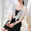 Summer Women's Versatile Chiffon Skirt and Shawl Set with Plus Size Short Sunscreen Cardigan