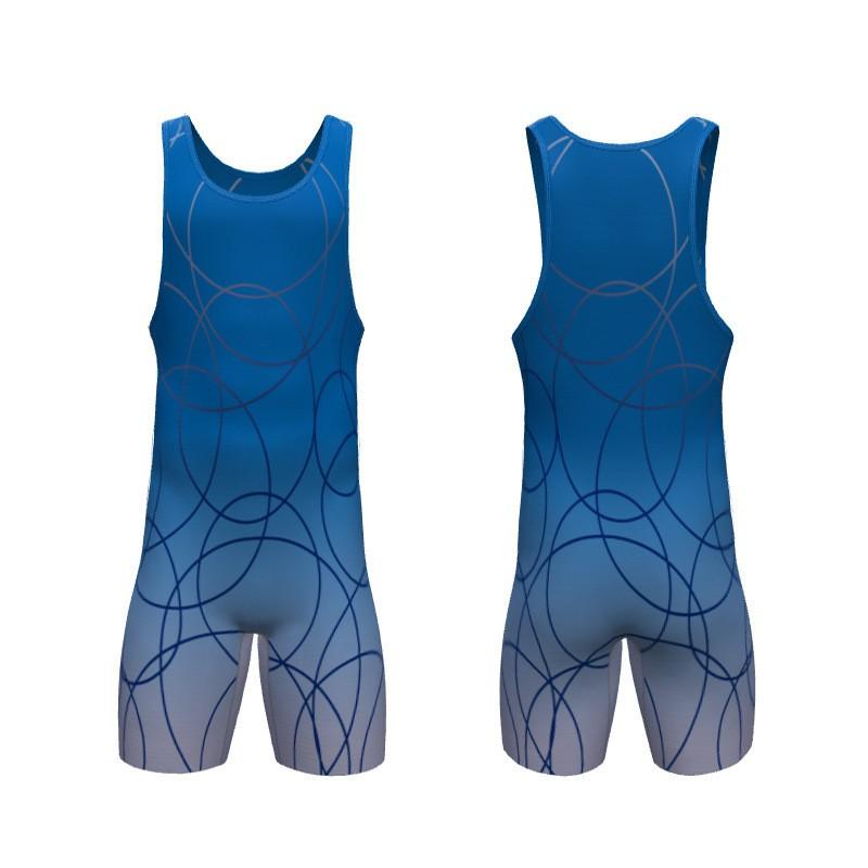 Canottiera da Lotta Libera con Stampa a Trasferimento Termico Uomo Donna Spandex Lycra Tuta Atletica a Compressione