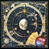 Square Divinations Tapestry Moon Planet Astrology Tablecloth Tarot Tablecloth Table Cloth Witchcrafts Supplies
