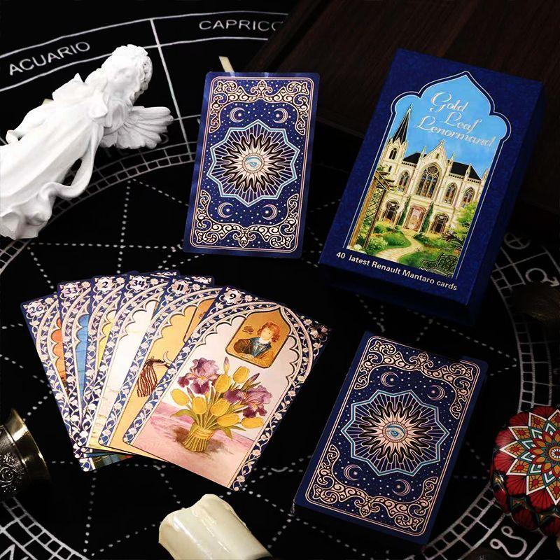 Carte Oracolo Lenormand Rana George 40 Pezzi Carte Impermeabili in PET per Divinazione & Lettura del Futuro - Mazzo Lussuoso e Durevole