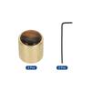 uxcell Guitar Bass Dome Amber Gold for Electric Guitars and Includes 2 Internal Hex Wrenches Knob, Top, 6mm, Metal, Volume/Tone Control, Basses,