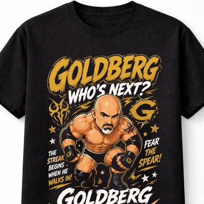 Goldberg Kdo je další Ty jsi další Wrestlingová legenda Retro grafika Unisex tričko