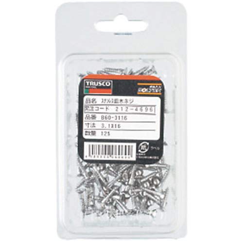 TRUSCO Countersunk Wood Screw Stainless Steel X 10 220 Pieces M2.1 B60-2110