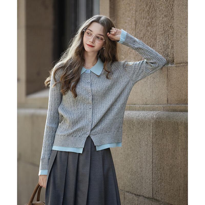 

Женский свитер поло тонкой вязки «два в одном» TonLion L