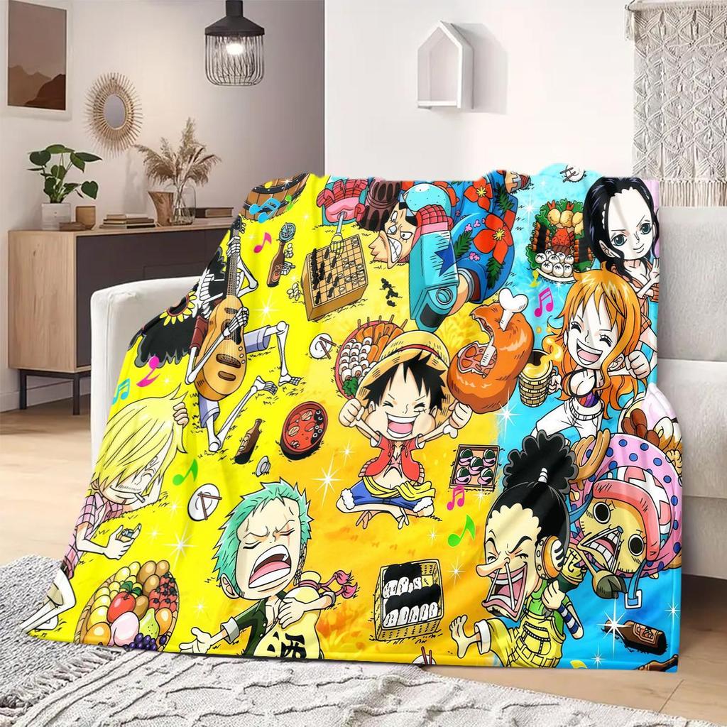 ONE PIECE Print Blanket Warm Comfortable Flannel Blanket Suitable for Bedrooms,Sofas, Beds,Chairs,Travel -QIAO73