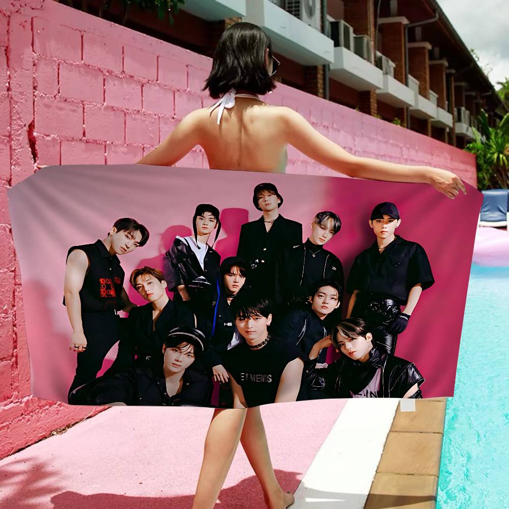 Korean Pop A-ATEEZ Big Microfiber Beach Towels Quick Dry Towel Sand Beach Towels Pool Towel For Travel Swim Pool Yoga