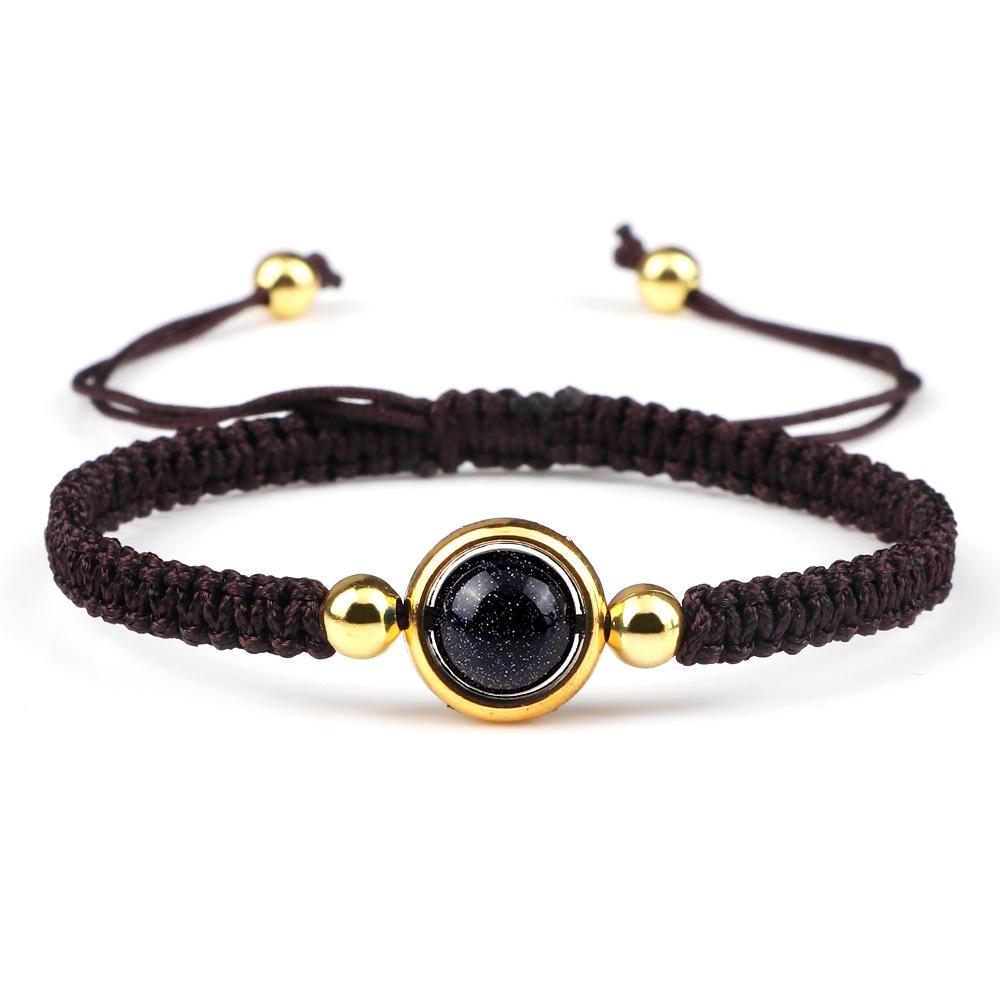 

Gold & Silver Round Woven Bracelet: Women s Ring Bracelet for Friends, Simple Design Silver Round Ring