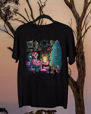 Merry Christmas Pink Panther Full Size Shirt Gift Funny KK750 Unisex Unisex T-Shirt