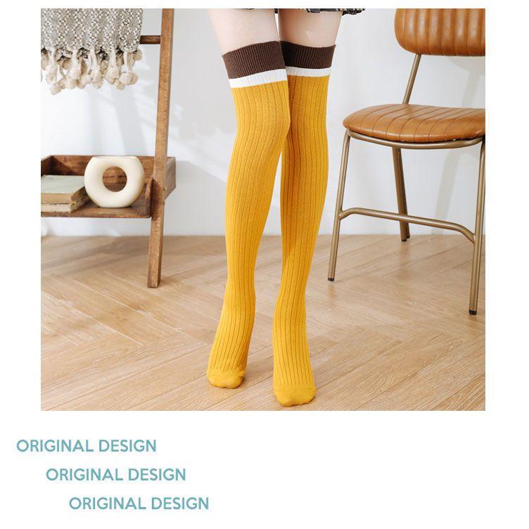 Strümpfe Damen Überkniestrümpfe Hohe Strümpfe Lange Socken Herbst Winter Dicke JK-Strümpfe