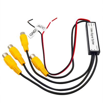 Cvbs & Ahd720P Videosignal-Splitter 1 Eingang auf 3 Ausgänge Cinch Video-Booster-Verstärker-Splitter für Auto, 3 Eingänge 3 Ausgänge