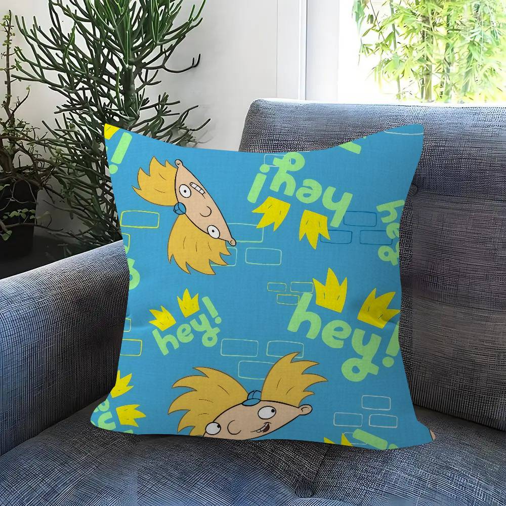 Cushion Cover Car Throw Pillow Case For Sofa Car Christmas Gift Xcm Xcm Hhey Arnolds Cartoon