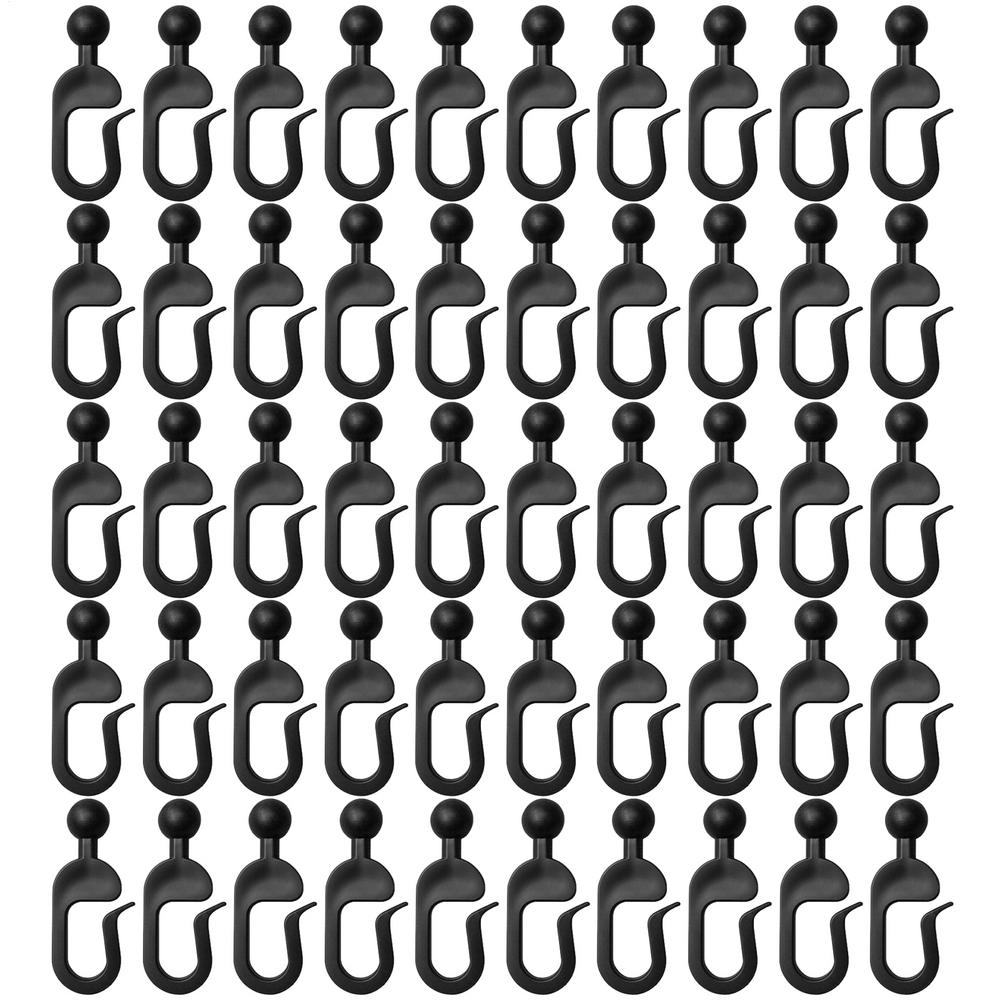 Outdoor Drape Hooks 50 Pieces Netting Hooks Multi-purpose Pergola Drape Rings Rustproof Hangers For Fence Plants Indoor Outdoor