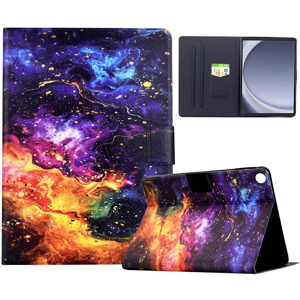 

Для Samsung Galaxy Tab A9 Чохол-підставка з друком візерунка Шкіряна обкладинка для планшета з функцією автоматичного пробудження/засинання Nebula