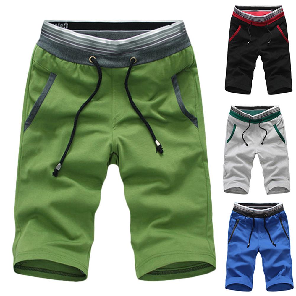Moda Hombres Moda Pantalones cortos de verano Bloque de playa Color Cordón Pantalones  cortos Cortos de hombre comprar a buen precio — entrega gratuita, reseñas  reales con fotos — Joom