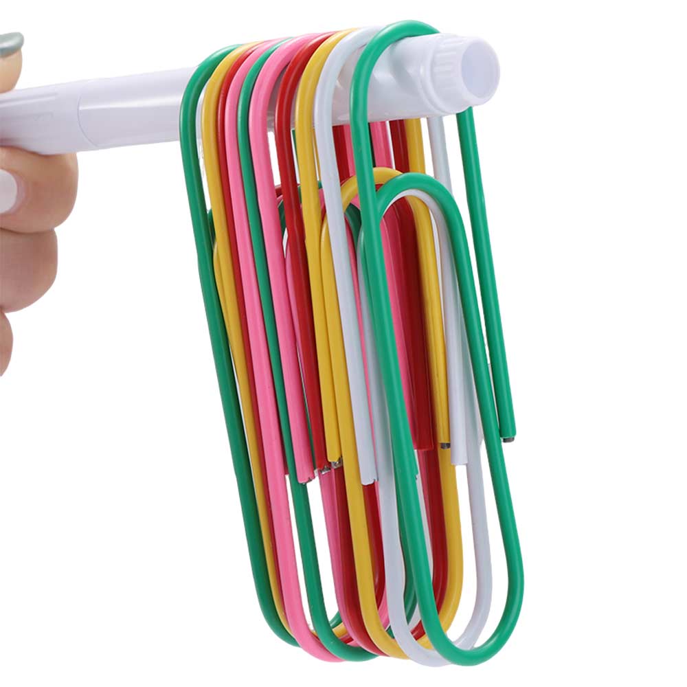 10 Pcs Stationary Accessories 10cm Paper Clip Alloy Metal Bookmark Colored Creative Filing Paper Clips Office Stationery