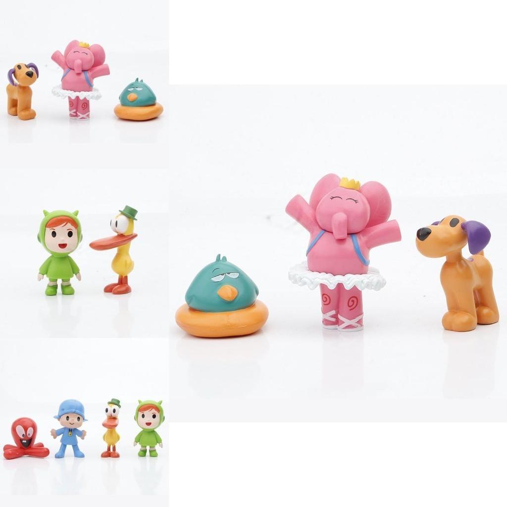 Entzückende 7-teilige Pocoyo Actionfiguren Zinkia Miniaturen Perfekt zur Kuchendekoration