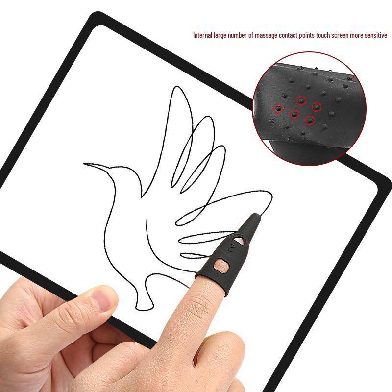 One-Piece Stylus Finger Sleeve for Touch Screen Devices