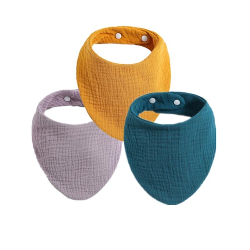 3PCS/5PCS Muslin Bibs Baby Face Towel Wash Cloth Drooling Bibs Toddlers Neck Scarf Baby Stuff