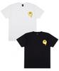 Cream Soda Lab [2Pack] Lab Smile Flow Short Sleeve T-Shirt Black White